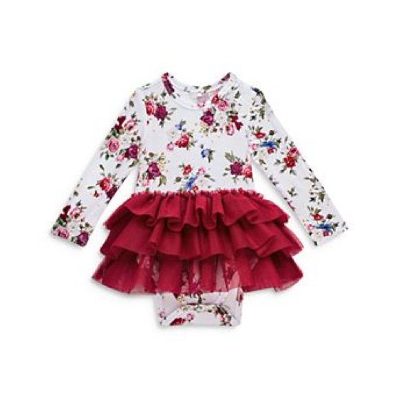 Posh Peanut Twirl Tutu Onesie 0-3m Nwt